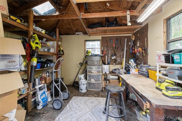 view of storage room