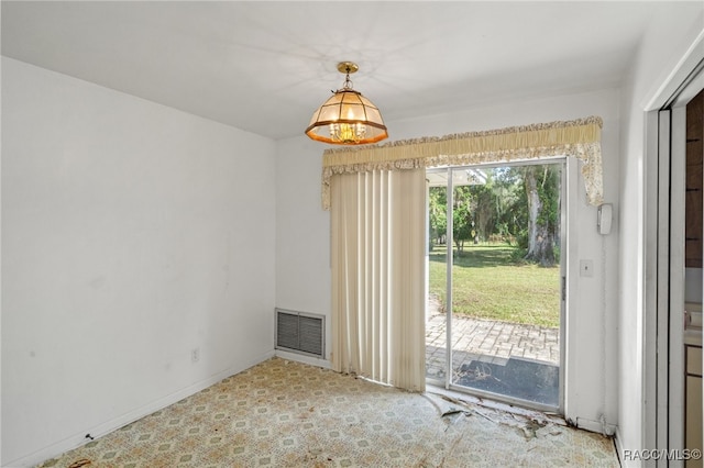 interior space featuring carpet flooring