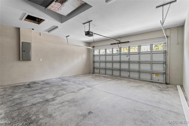 garage featuring electric panel