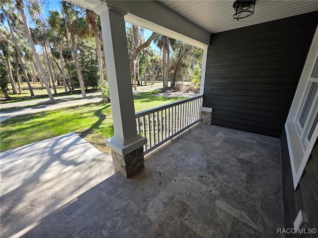 view of patio / terrace featuring a porch