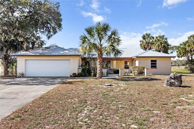 ranch-style house with a garage