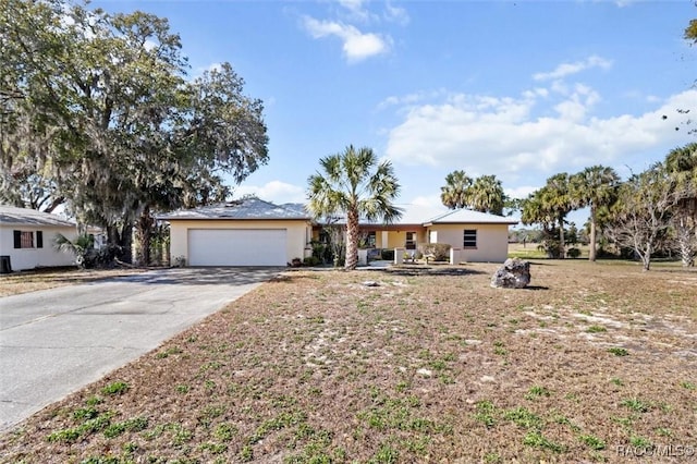 ranch-style house with a garage