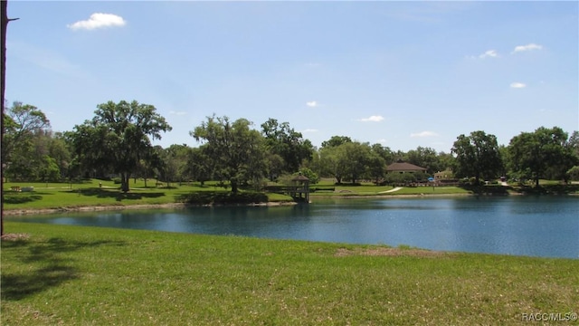 view of water feature