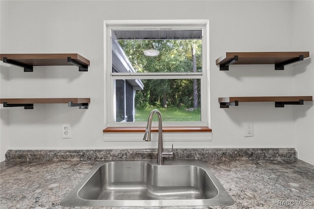 interior details with sink