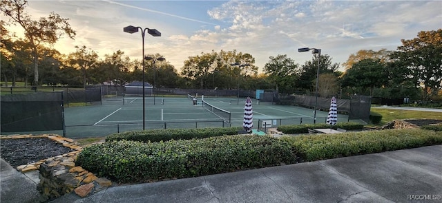 view of tennis court