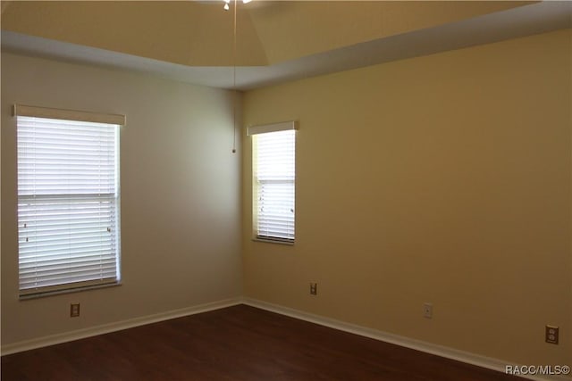 4614 N Webster Island Ter, Hernando, FL 34442 - empty room with dark wood-style floors and baseboards