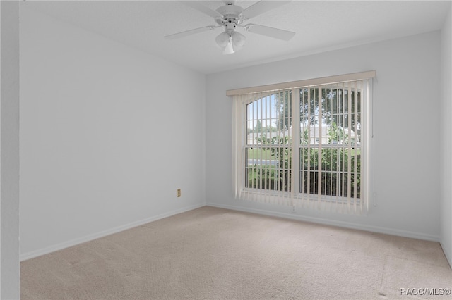 4614 N Webster Island Ter, Hernando, FL 34442 - empty room featuring light colored carpet and a ceiling fan