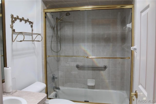 4614 N Webster Island Ter, Hernando, FL 34442 - full bathroom with bath / shower combo with glass door and vanity