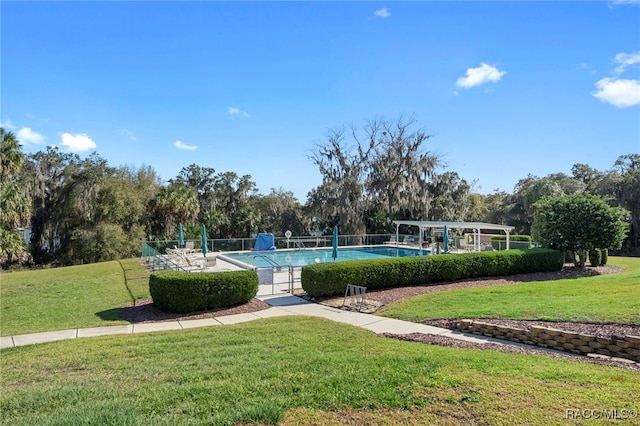 4614 N Webster Island Ter, Hernando, FL 34442 - view of pool featuring view of scattered trees