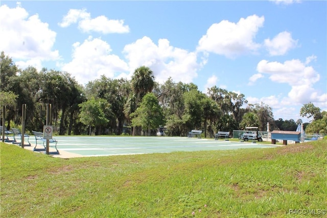 4614 N Webster Island Ter, Hernando, FL 34442 - view of home's community with a lawn and view of wooded area