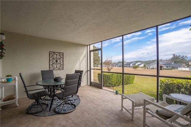 view of sunroom / solarium