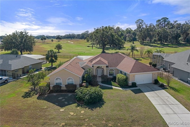 drone / aerial view featuring a rural view