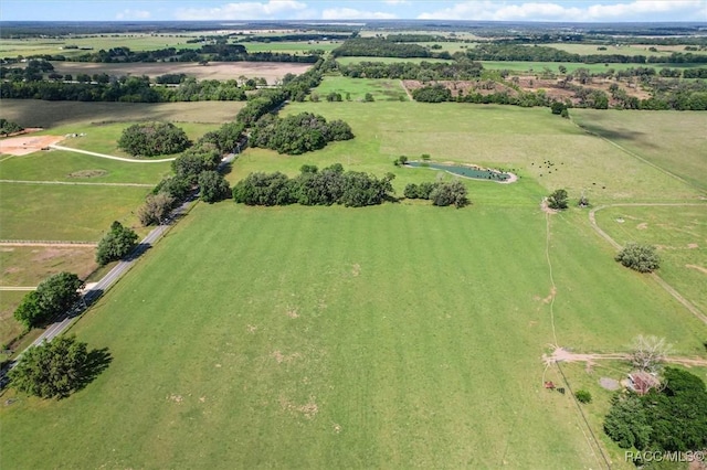 bird's eye view featuring a rural view