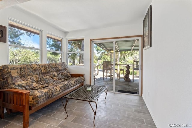 view of sunroom / solarium