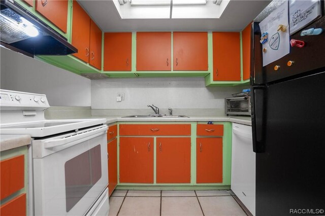 2400 Forest Dr Unit 103, Inverness, FL 34453 - kitchen with white appliances, extractor fan, a sink, and light countertops