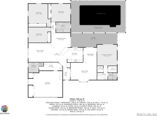 3231 S Eagle Pt, Inverness, FL 34450 - view of floor plan / room layout