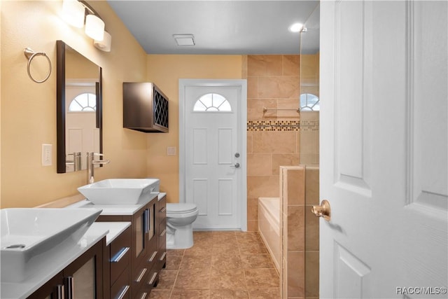 3231 S Eagle Pt, Inverness, FL 34450 - bathroom with double vanity and tile patterned flooring