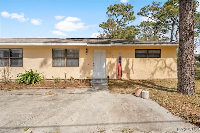 view of front of property with stucco siding