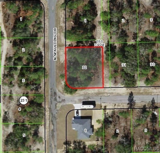 2959 W Admiral Ln, Citrus Springs FL, 34433 land for sale