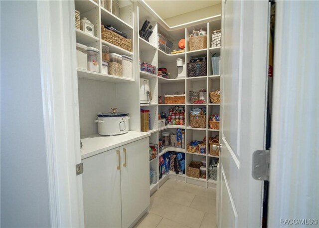 view of pantry