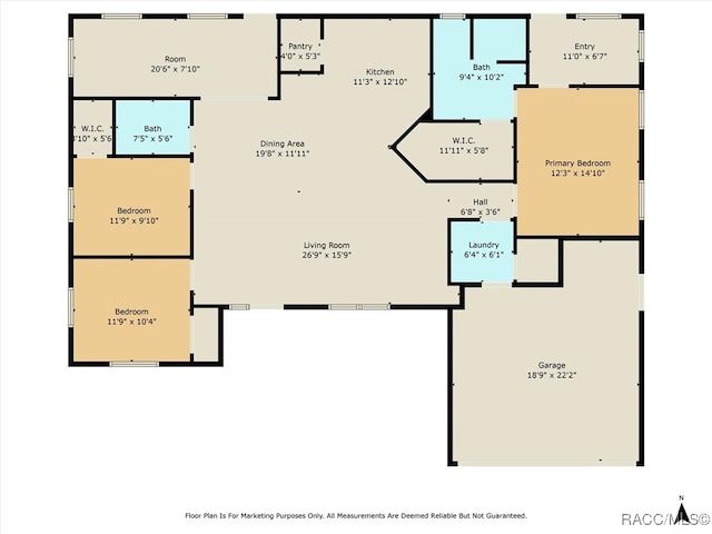 5317 W Tortuga Loop, Lecanto, FL 34461 - view of floor plan / room layout