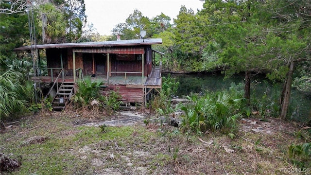 view of rear view of property