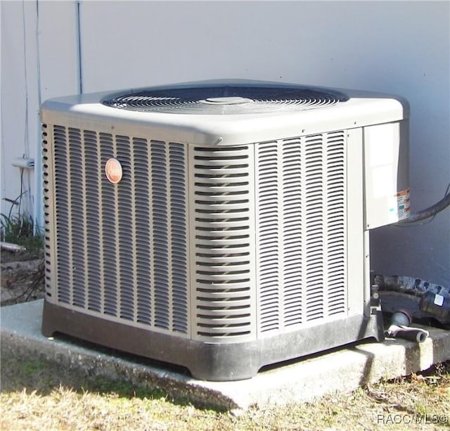 exterior details featuring cooling unit