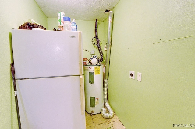 utility room with water heater