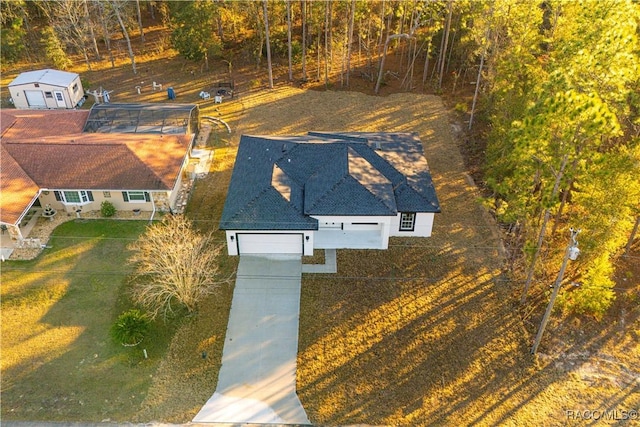 birds eye view of property