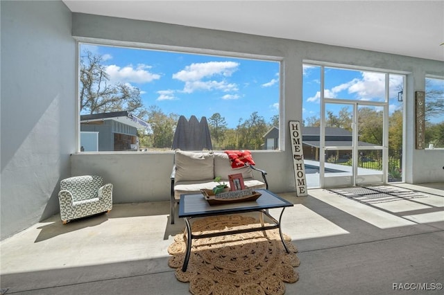 view of sunroom / solarium