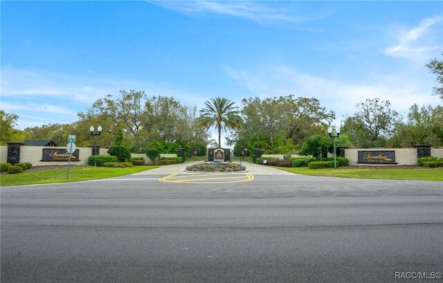 11707 SE 101st Court Rd, Belleview, FL 34420 - view of asphalt street with street lighting and traffic signs