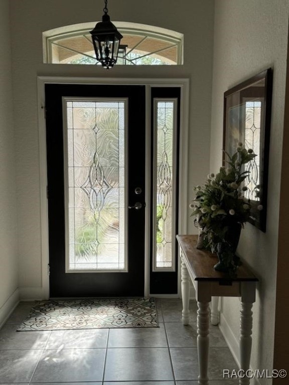 view of tiled entryway