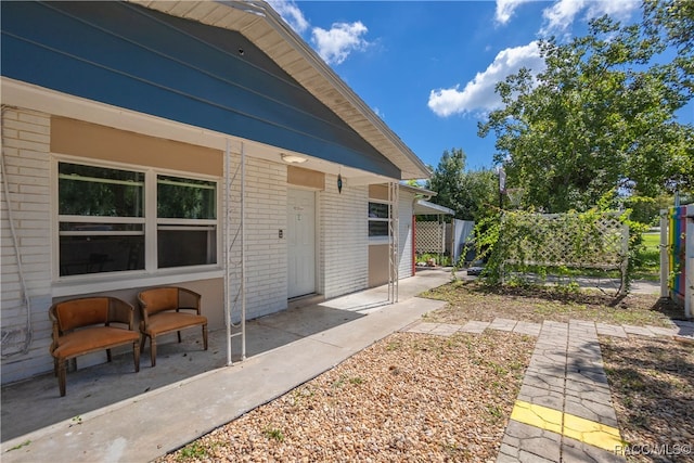 exterior space featuring a patio area