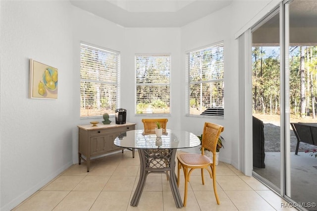 12 Colubrina Ct, Homosassa, FL 34446 - sunroom with plenty of natural light, tile patterned floors, and baseboards