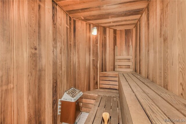 750 NW Snug Harbor Rd, Crystal River, FL 34428 - relaxing sauna / steam room with wooden walls and wooden ceiling