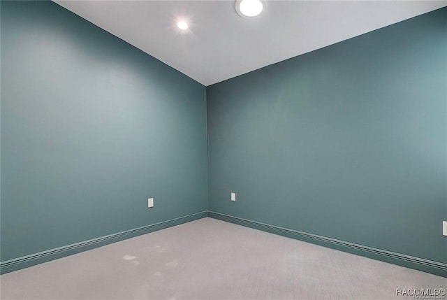 1309 Longboat Pt, Inverness, FL 34450 - empty room featuring recessed lighting, carpet flooring, and baseboards