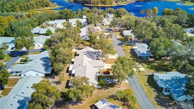 1309 Longboat Pt, Inverness, FL 34450 - drone / aerial view with a water view and a residential view