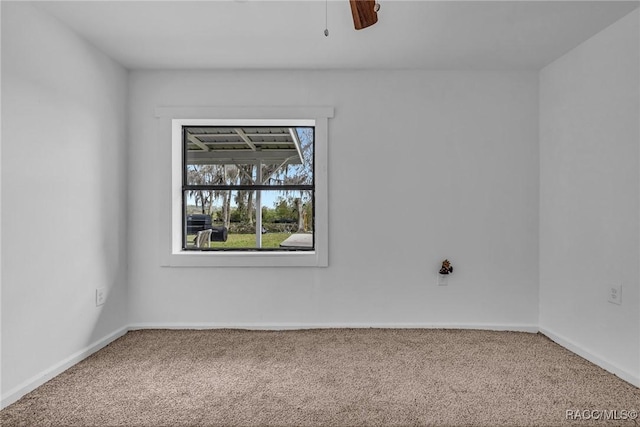 19190 SE 136th Ct, Dunnellon, FL 34431 - carpeted spare room with a ceiling fan and baseboards