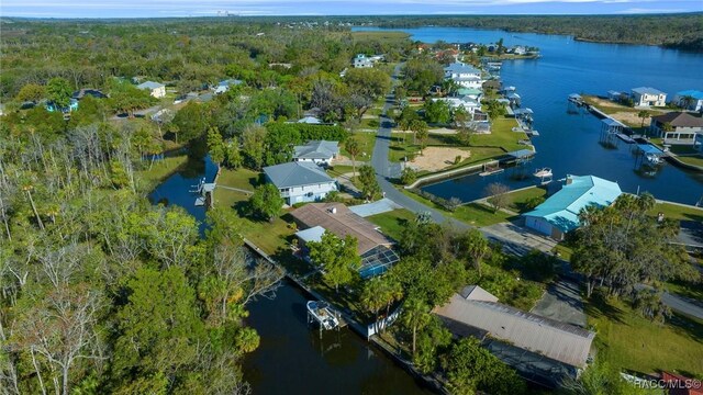 2160 N Watersedge Dr, Crystal River, FL 34429 - aerial overview of property's location with property parcel outlined