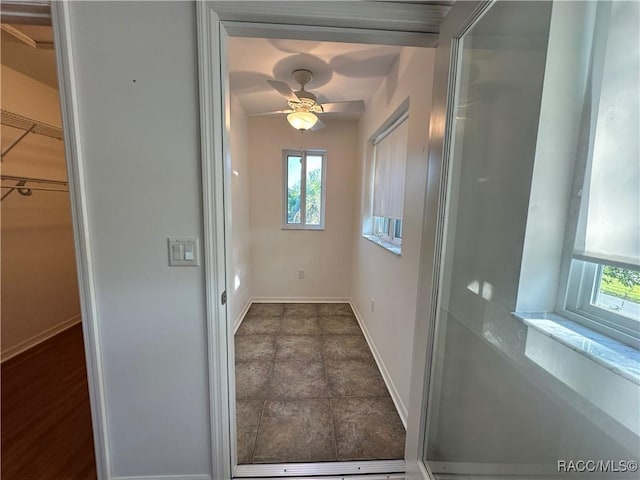 1203 SE Kings Bay Dr, Crystal River, FL 34429 - hallway with baseboards