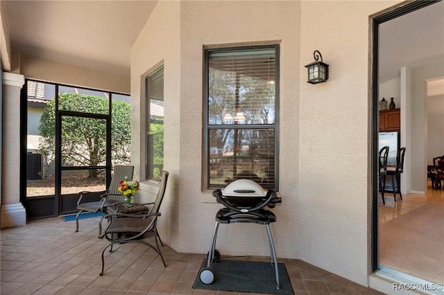 view of sunroom