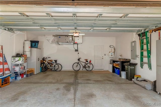 garage featuring electric panel