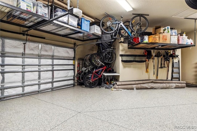 garage with bike storage