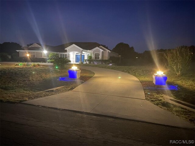 259 N Cherry Pop Dr, Inverness, FL 34453 - single story home featuring curved driveway