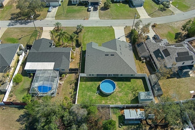 birds eye view of property featuring a residential view