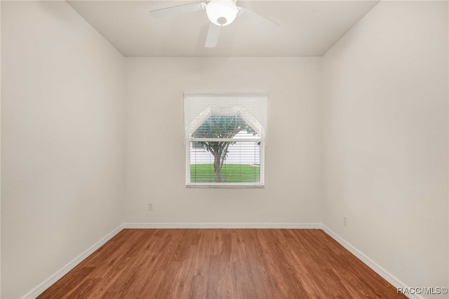2459 N Brentwood Cir, Lecanto, FL 34461 - unfurnished room with wood finished floors and ceiling fan