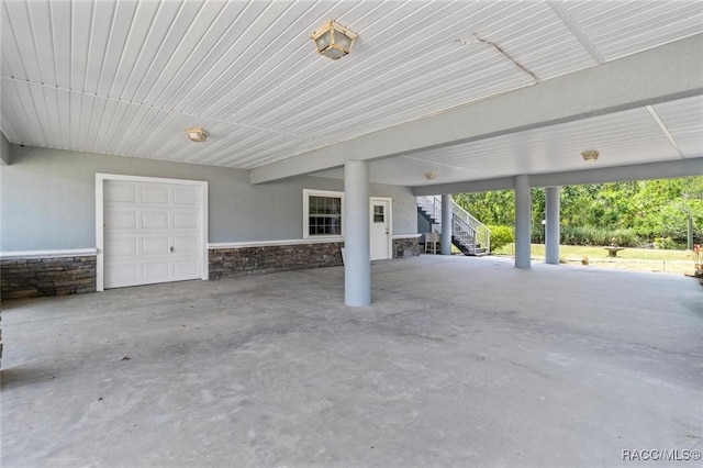 2168 N Watersedge Dr, Crystal River, FL 34429 - view of patio with stairs and a carport