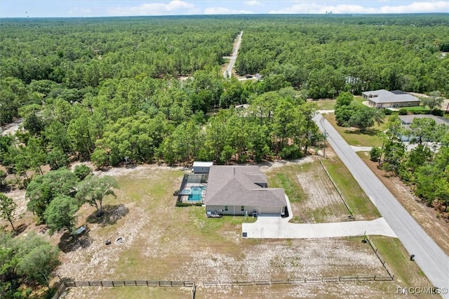 5888 W Corral Pl, Beverly Hills, FL 34465 - bird's eye view of a heavily wooded area