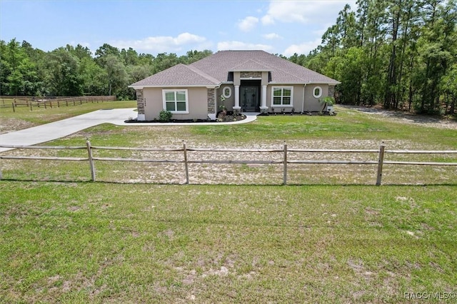 5888 W Corral Pl, Beverly Hills, FL 34465 - ranch-style house with driveway and stucco siding