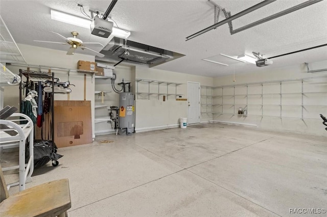 4491 W Stable Ct, Beverly Hills, FL 34465 - garage with electric water heater and a garage door opener